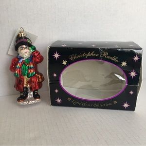 VTG Christopher Radko 2001 "St Nick Chic" Christmas Ornament